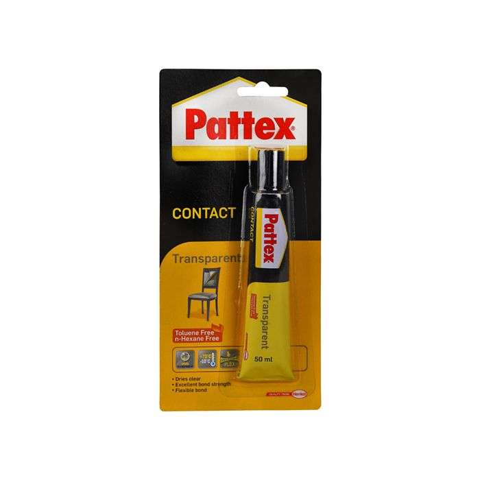 Pattex Transparent Contact Adhesive 50ml