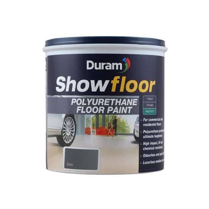 Duram Showfloor Polyurethane Floor Paint 1L-White