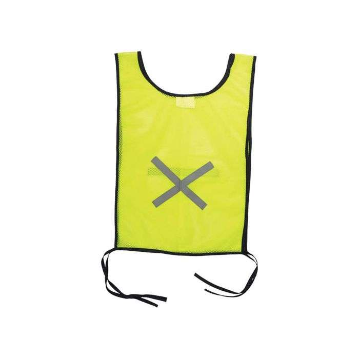 Lime Open Mesh Hi-Viz Safety Bib 370 x 450mm