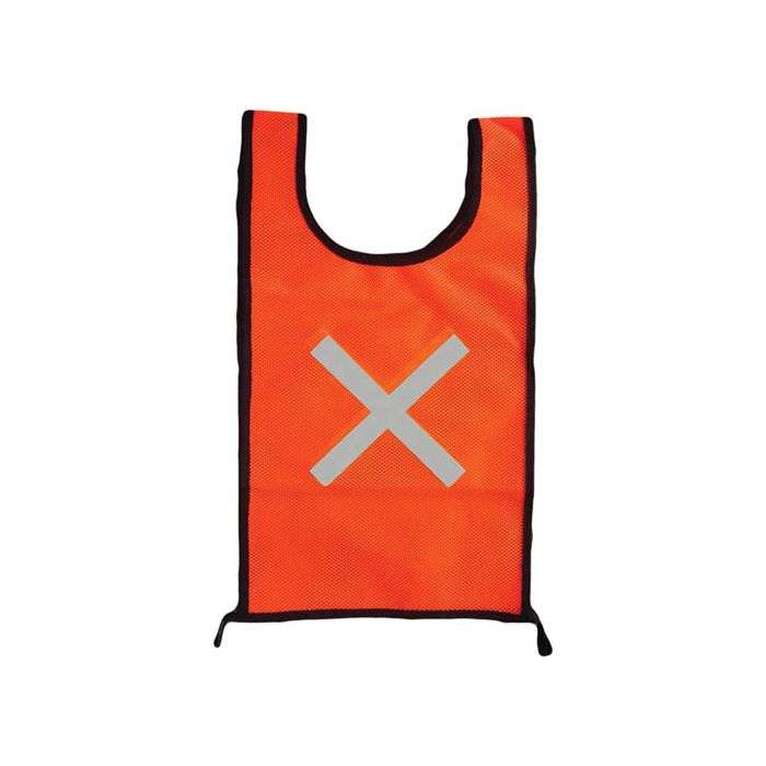 Orange Open Mesh Hi-Viz Safety Bib 370 x 450mm
