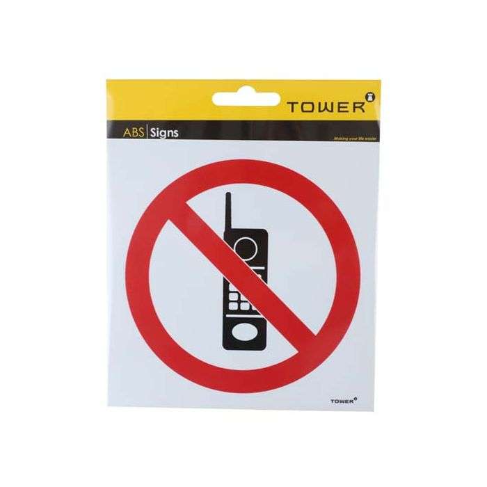 Tower No Cellphones Sigh 150 x 150mm