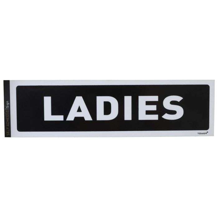 Tower Ladies Info Sigh 50 x 195mm