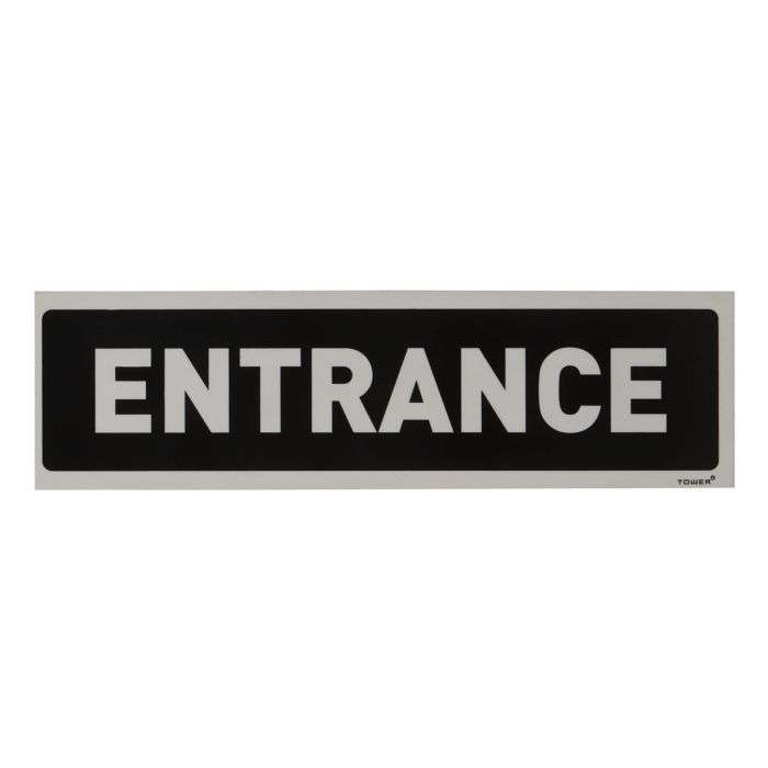 Tower Entrance Adhesive Sign 50 x 195mm