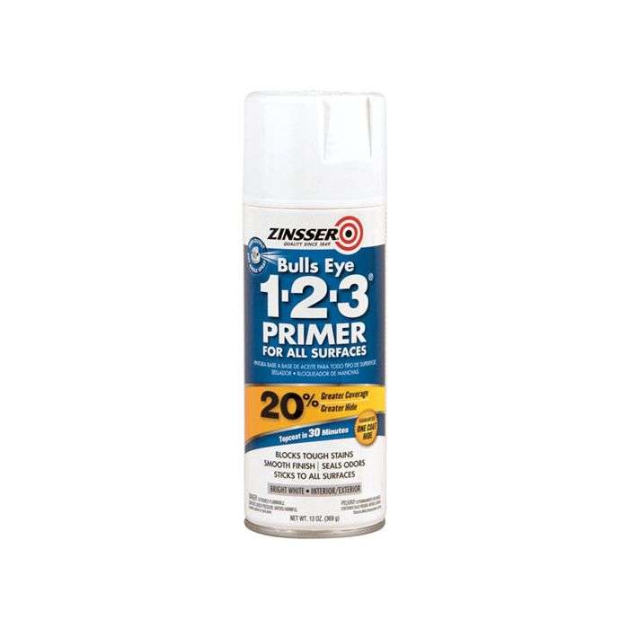 Zinsser Bulls Eye 1-2-3 Water-Based Primer Aerosol 340g