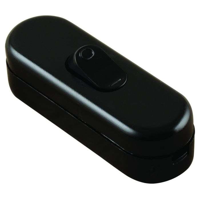 Eurolux Black Thru Rocker Switch