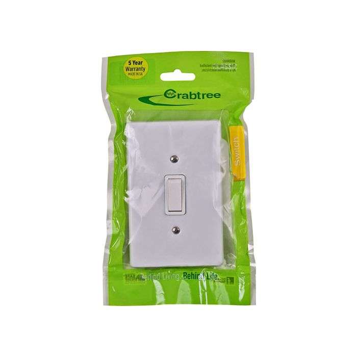 Crabtree Classic White 1-Lever 2-Way Light Switch 2x4