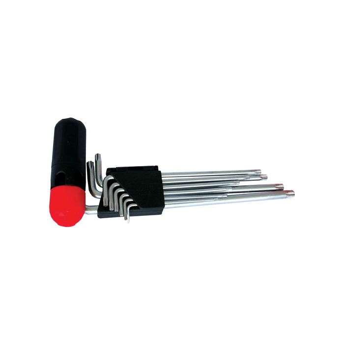 Tork Craft 9 Piece Torx Key With Interchangeable Handle Set