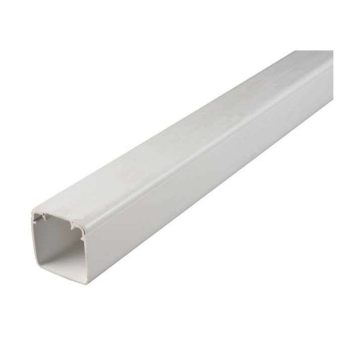 White PVC Trunking 50 x 50mm x 3m