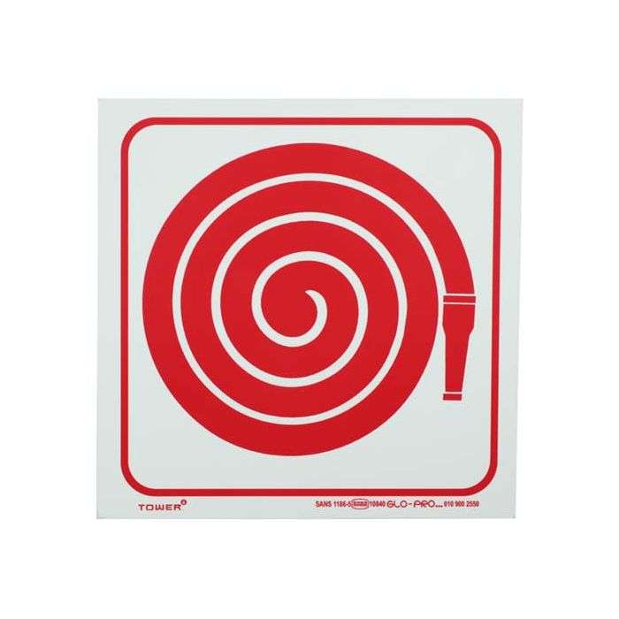 Tower Fire Hose Sign 190 x 190mm