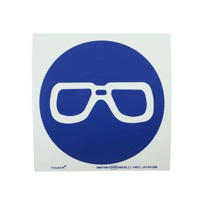 Tower Eye Protection Sign 190 x 190mm