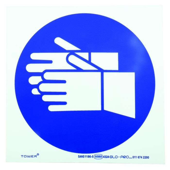 Tower Protection Hand Sign 190 x 190mm