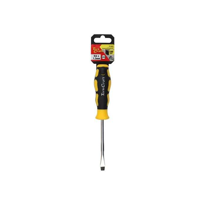 Tork Craft Slotted Screwdriver 6 x 100mm