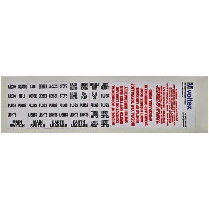 Distribution Box Stickers