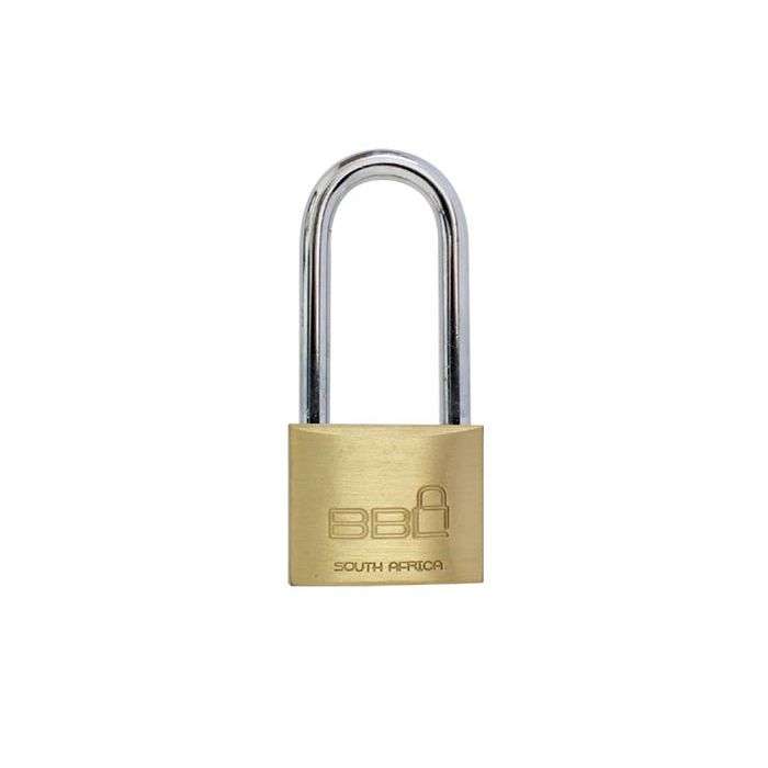 BBL Brass Long Shackle Padlock 50 x 63mm