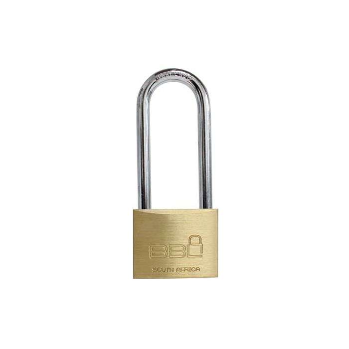 BBL Brass Long Shackle Padlock 50 x 76mm