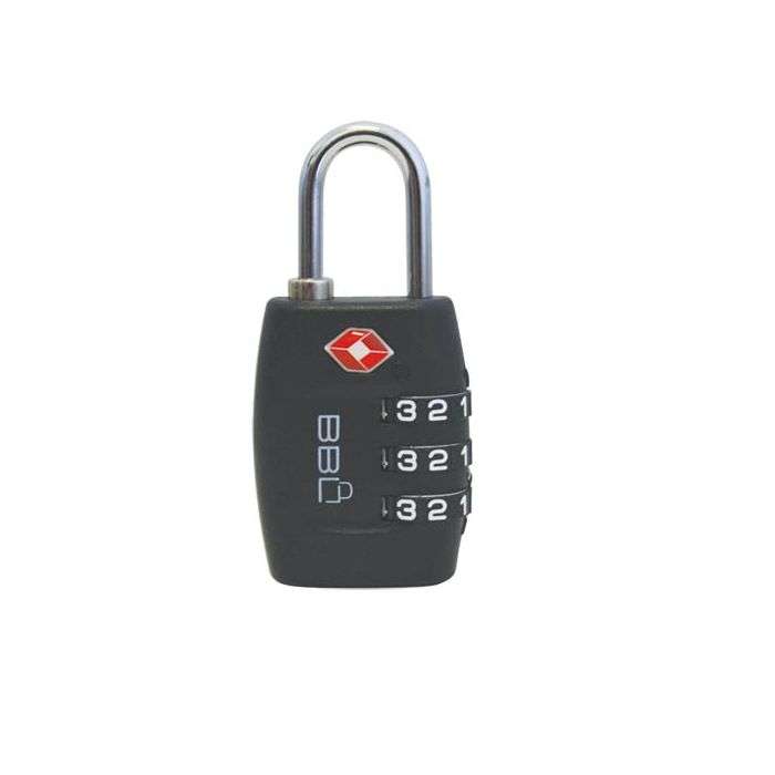 BBL TSA Travel Combination Padlock 30mm
