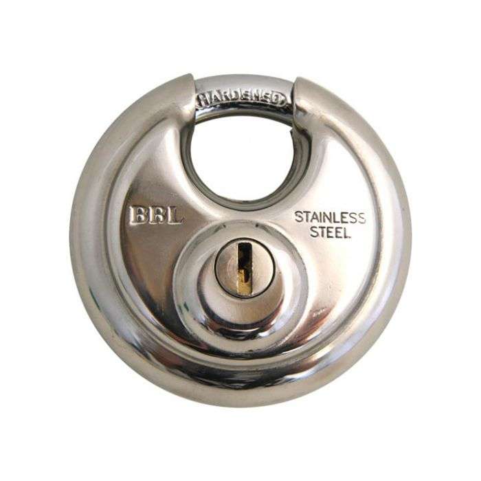 BBL Stainless Steel Discus Padlocks 70mm- Single