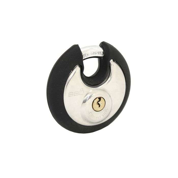 BBL Black Stainless Steel Discus Padlock 70mm