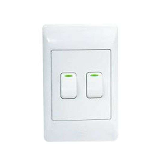 CBI White 2-Lever 2-Way Light Switch 2x4