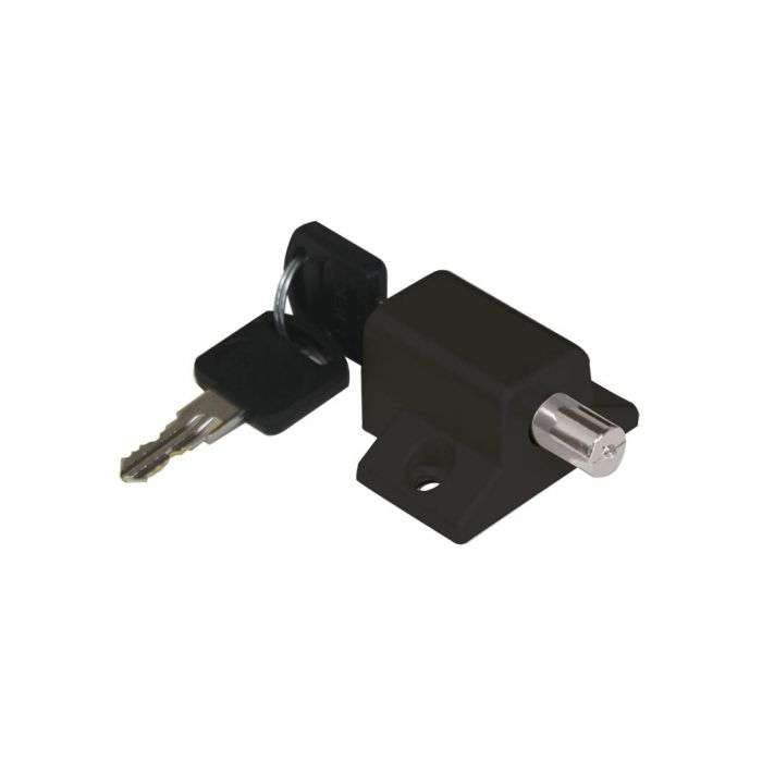 BBL Black Patio Push Lock