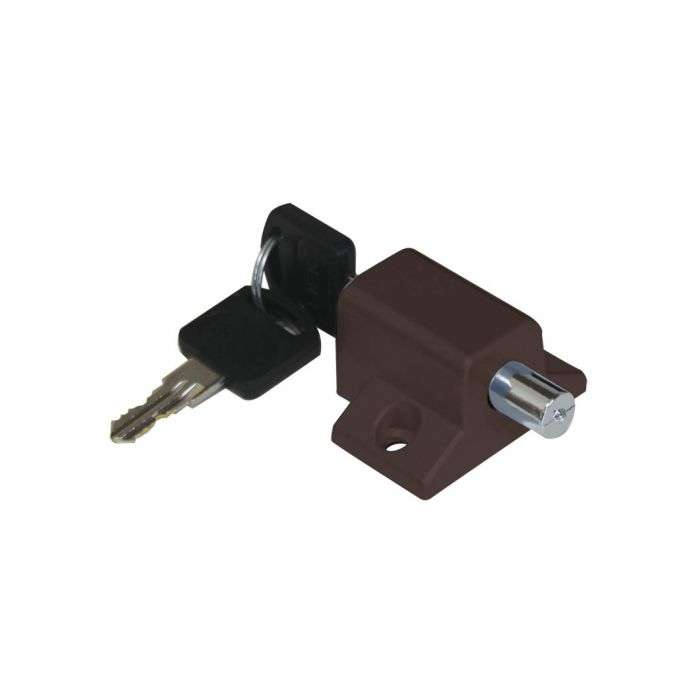 BBL Brown Patio Push Lock