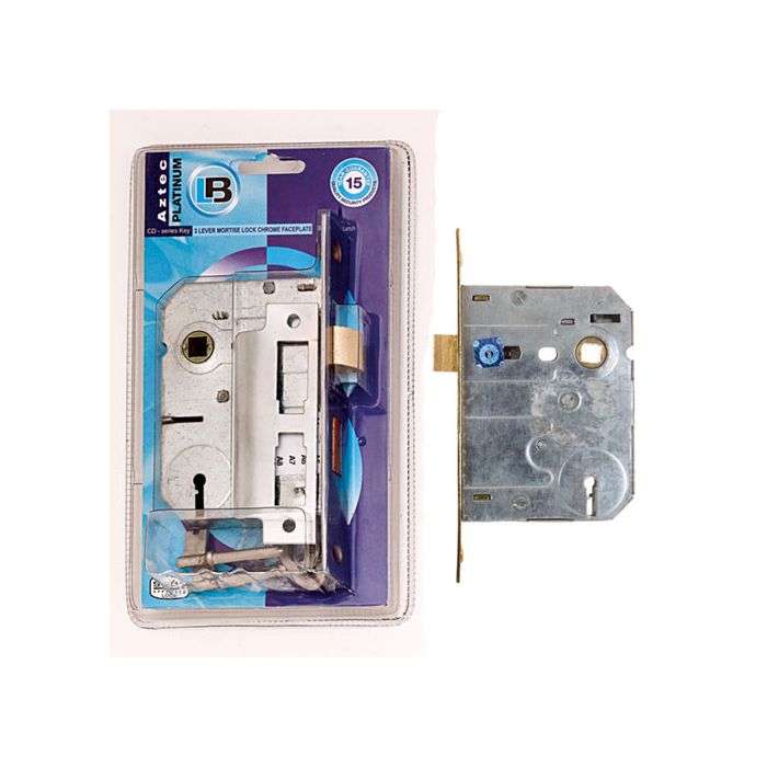 Nuco Brass Plated 3 Lever Mortice Lock