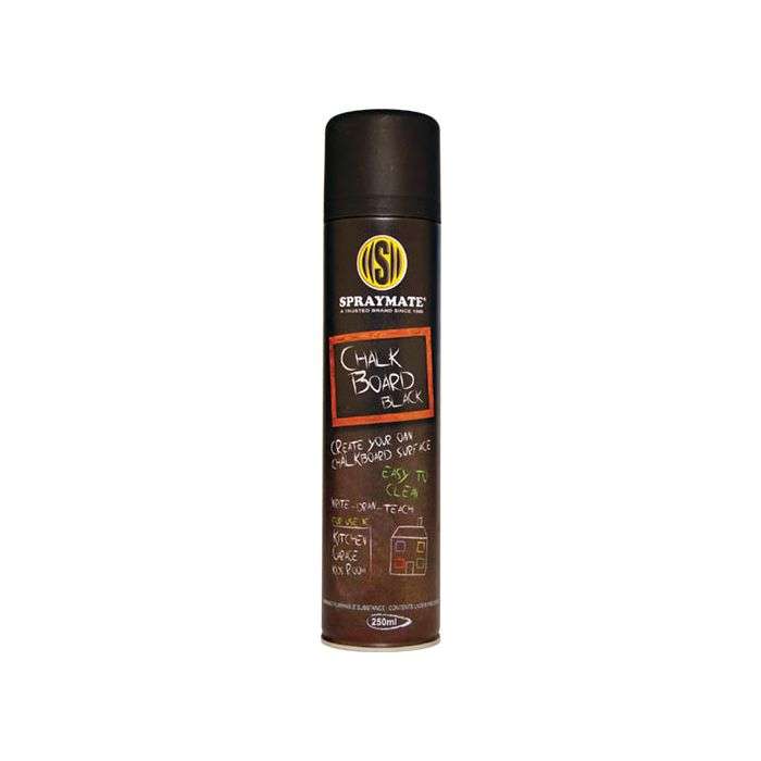 Spraymate Chalkboard Spray Paint Black 250ml