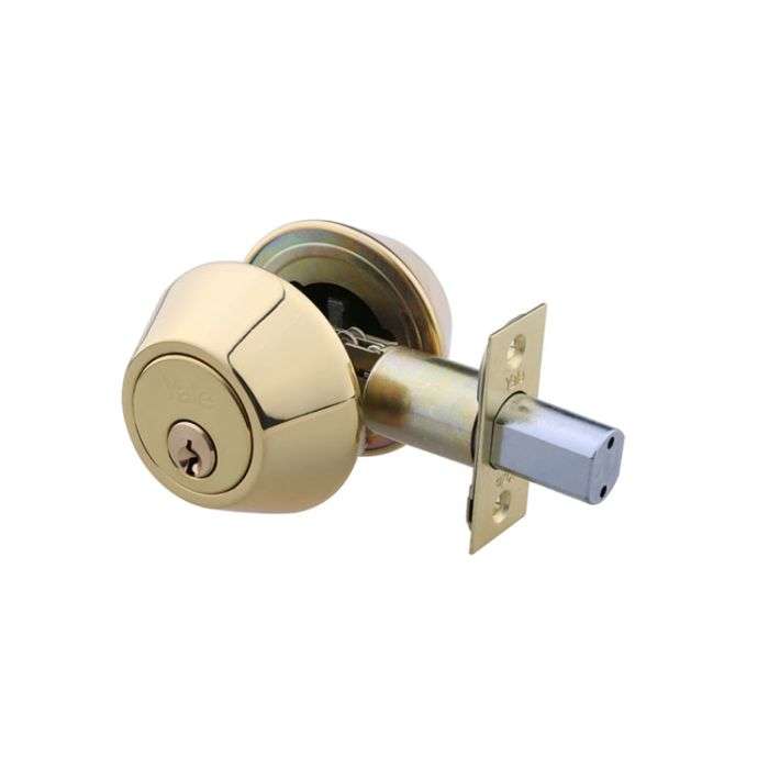 Yale Brass Double Cylinder Deadbolt Lock