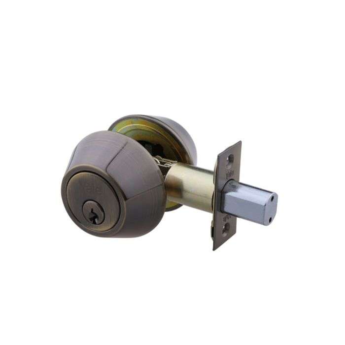 Yale Satin Silver Double Cylinder Deadbolt Lock