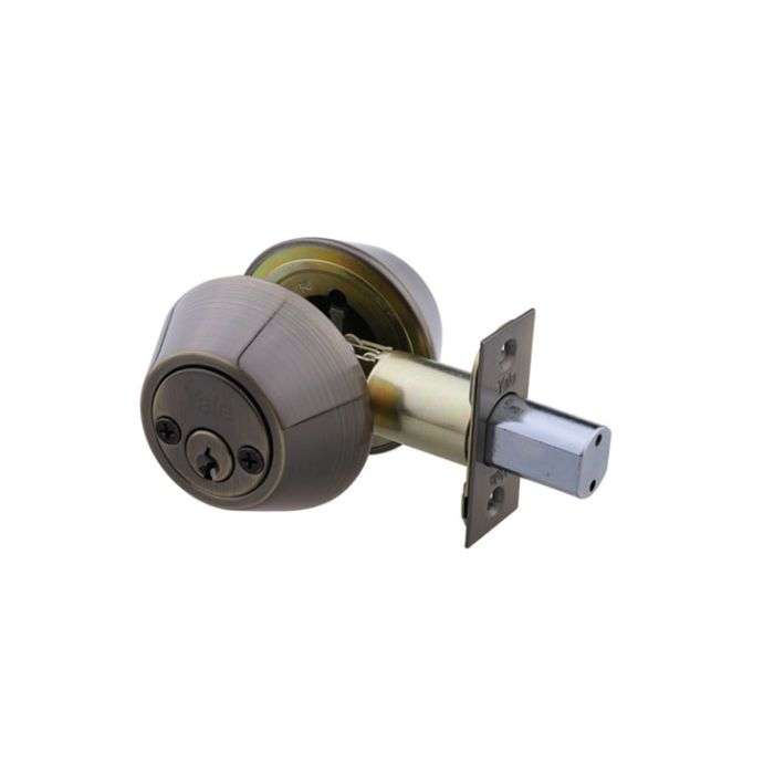 Yale Antique Brass Double Cylinder Deadbolt Lock
