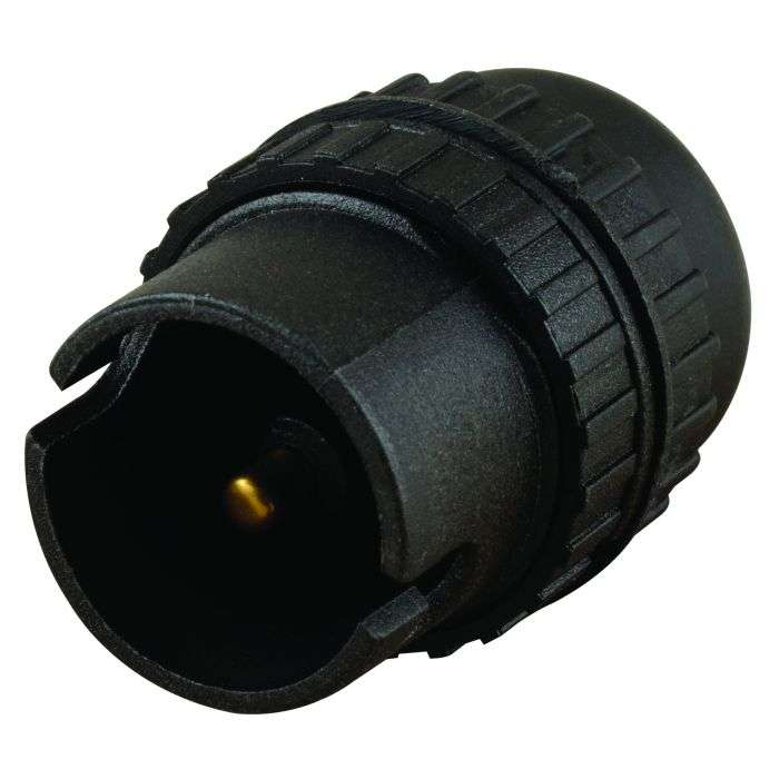 Eurolux Black PVC Lamp Holder B22 10mm