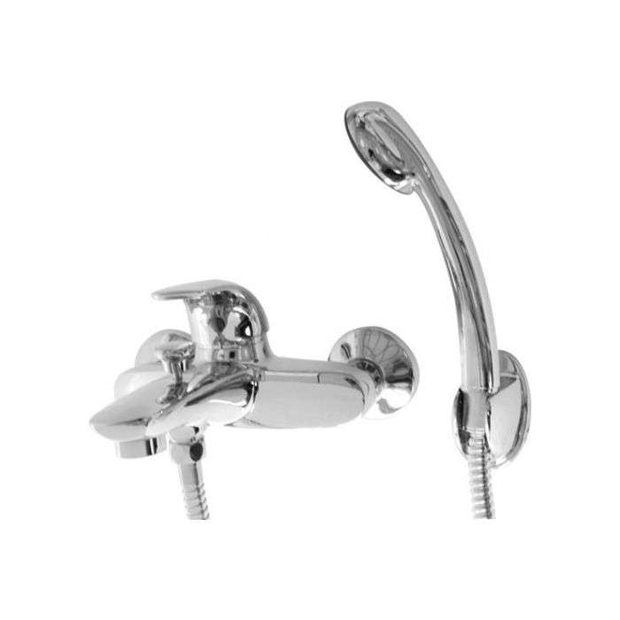 Chrome Plated Omega Bath Mixer With Hand Shower