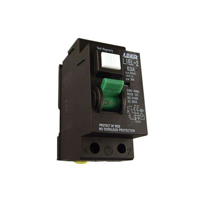 Lear 2-Pole 63A Earth Leakage
