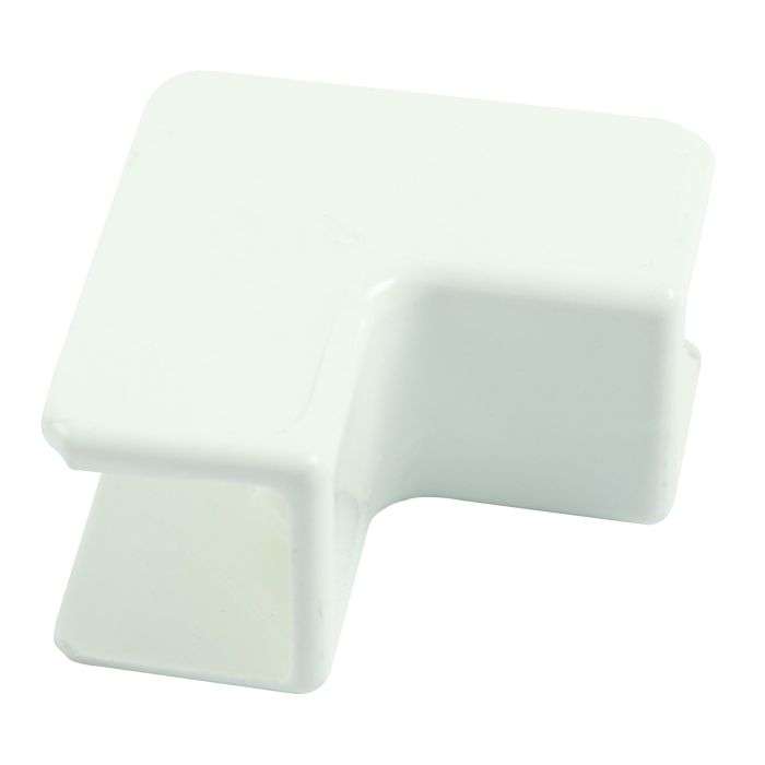 White PVC Trunking Interior Angle 16 x 16mm