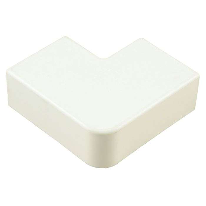 White PVC Trunking Flat Angle 40 x 25mm