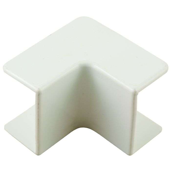 White PVC Trunking Interior Angle 40 x 25mm