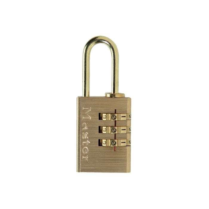 Master Lock Brass Combination Padlock 20mm