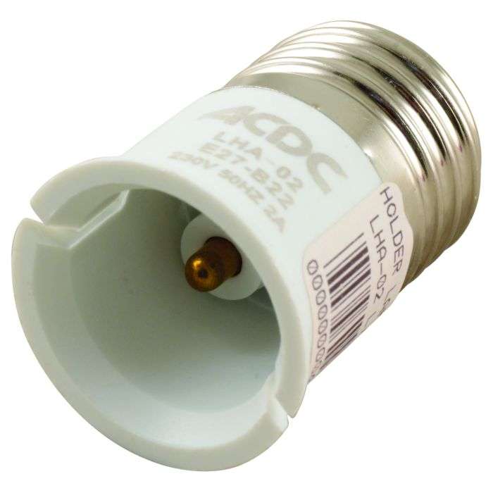 Lamp Holder Adaptor E27 To B22