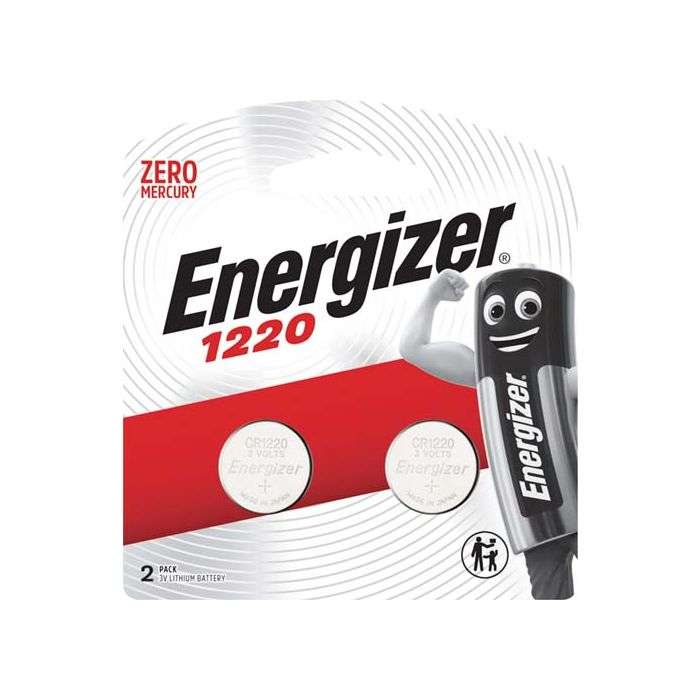 Energizer 1220 Lithium Coin Batteries - 2 Pack