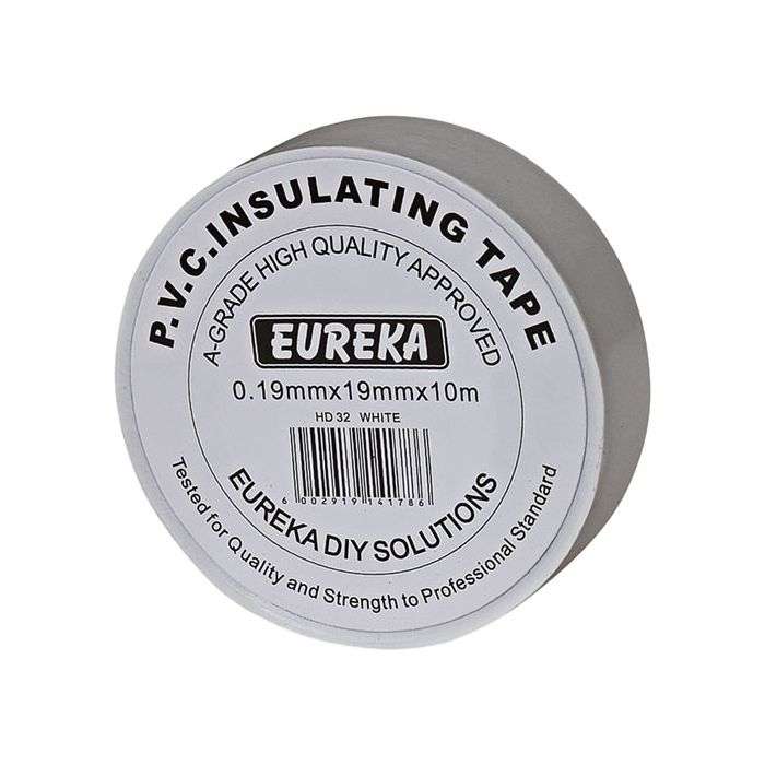 Eureka MustHaves White PVC Insulation Tape 19mm x 10m