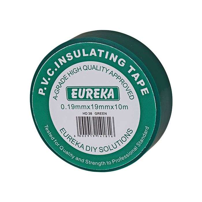 Eureka MustHaves Green PVC Insulation Tape 19mm x 10m