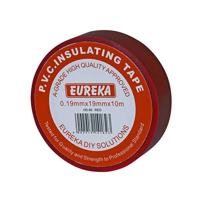 Eureka MustHaves Red PVC Insulation Tape 19mm x 10m