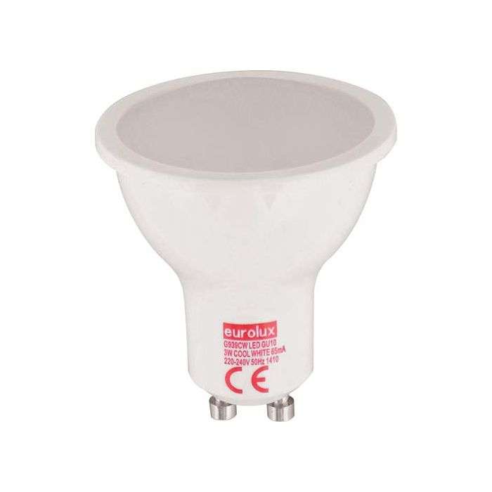 Eurolux 3W Warm White GU10 LED Downlight Lamp