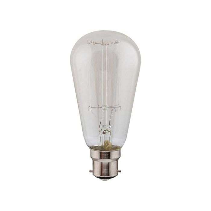 Eurolux 40W B22 Carbon Filament Mini Pear Lamp
