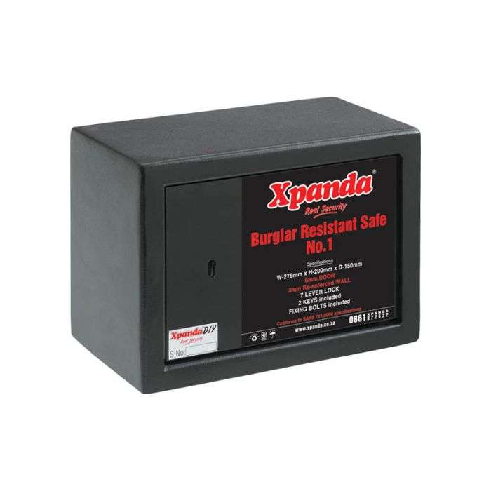 Xpanda Black Hammertone No.1 Safe 275 x 200 x