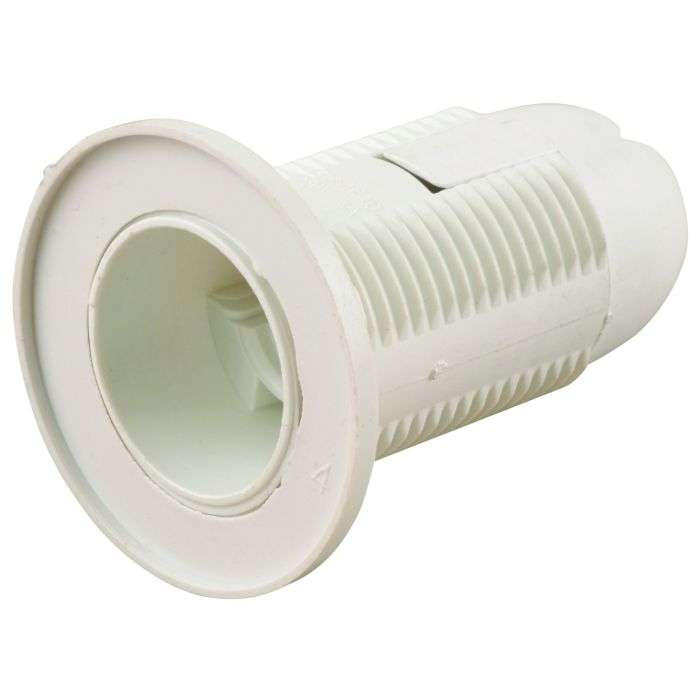 White Nylon Lamp Holder E14 10mm