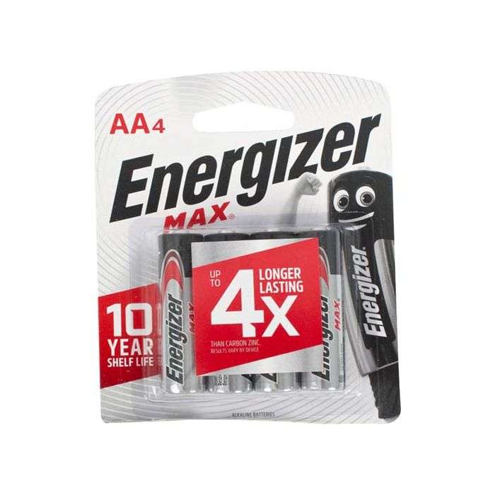 Energizer Max AA Batteries - 4 Pack