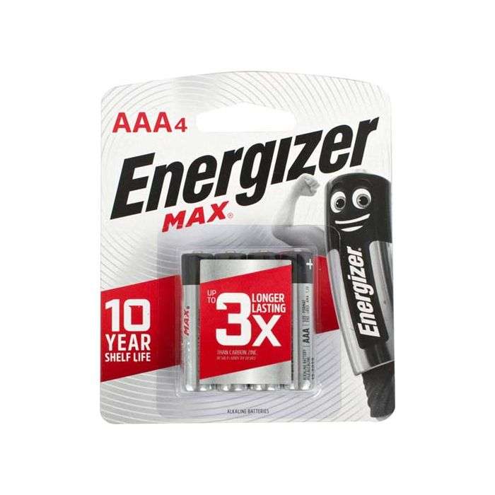 Energizer Max AAA Batteries - 4 Pack