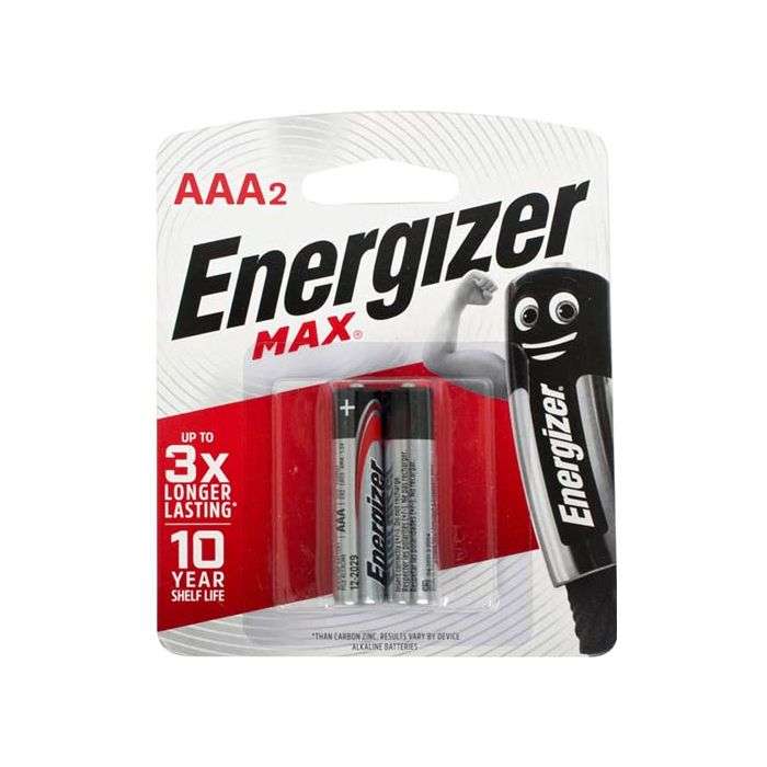 Energizer Max AAA Batteries - 2 Pack