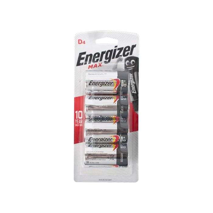 Energizer Max D Batteries - 4 Pack